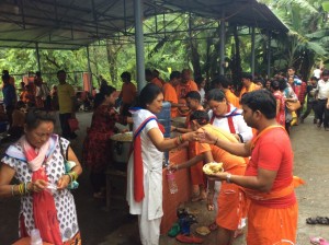 9a.serving pilgrims,Pokhara   