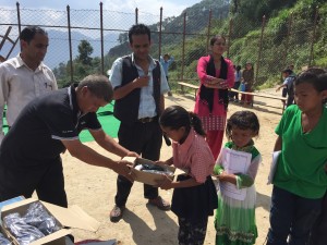 School shoes distribution , Kathmandu